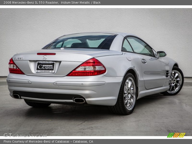 Iridium Silver Metallic / Black 2008 Mercedes-Benz SL 550 Roadster