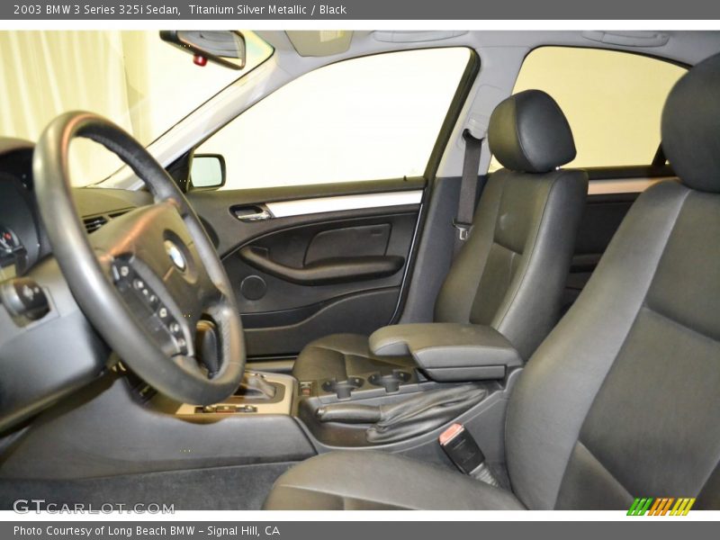 Titanium Silver Metallic / Black 2003 BMW 3 Series 325i Sedan