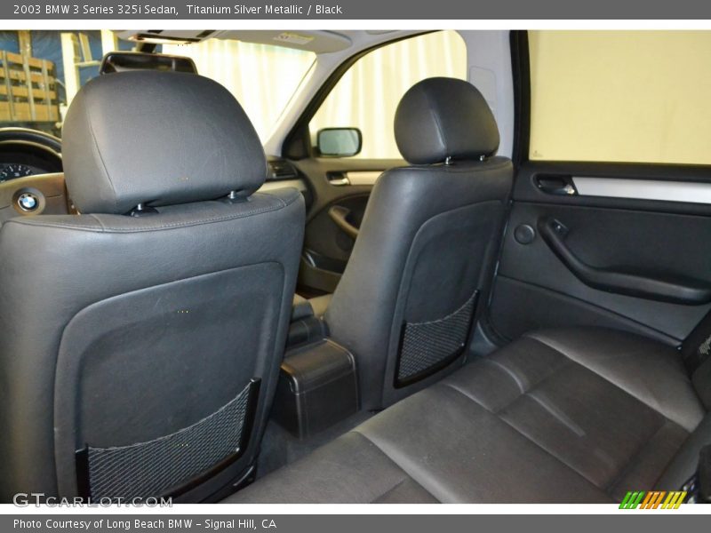 Titanium Silver Metallic / Black 2003 BMW 3 Series 325i Sedan