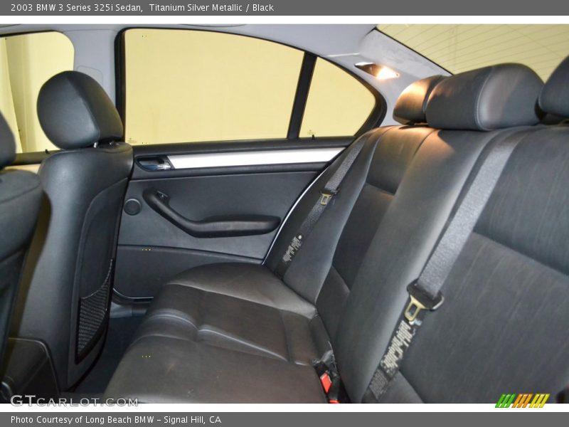 Titanium Silver Metallic / Black 2003 BMW 3 Series 325i Sedan