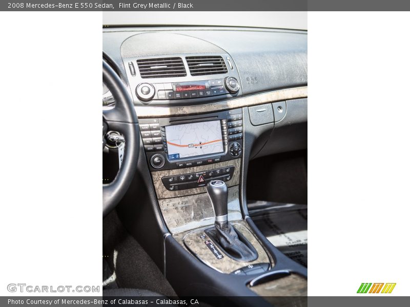 Flint Grey Metallic / Black 2008 Mercedes-Benz E 550 Sedan