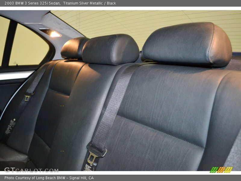Titanium Silver Metallic / Black 2003 BMW 3 Series 325i Sedan