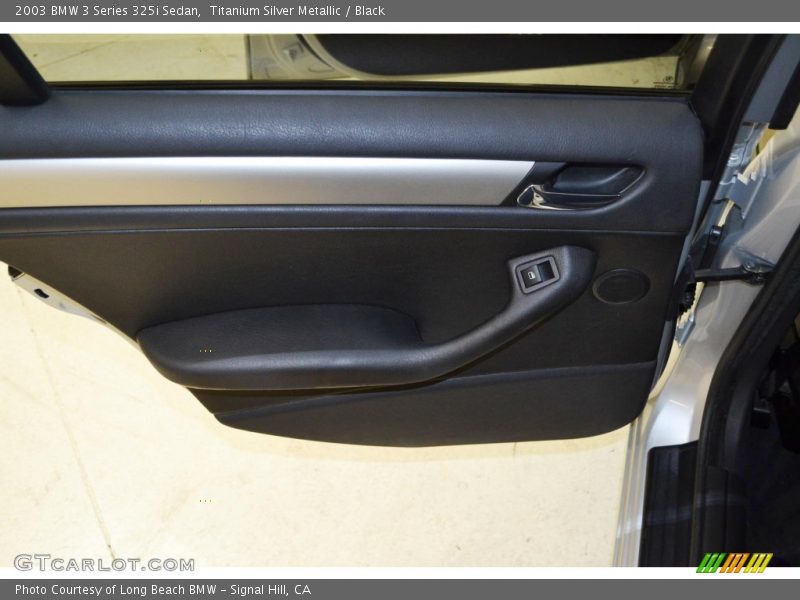 Titanium Silver Metallic / Black 2003 BMW 3 Series 325i Sedan