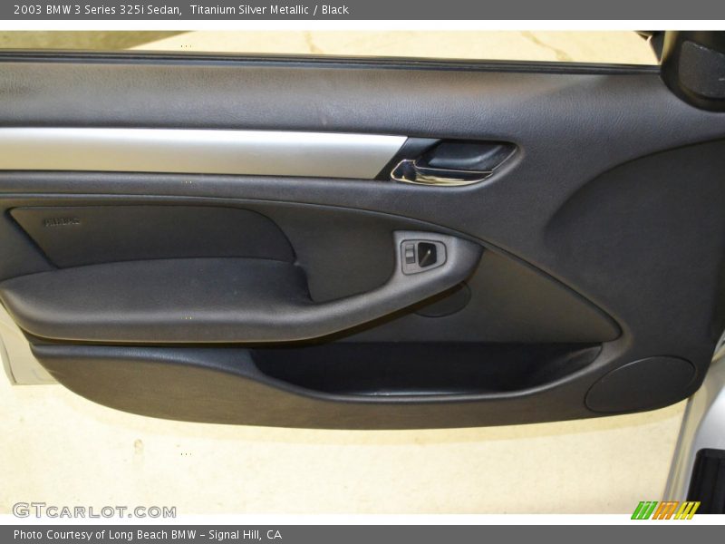 Titanium Silver Metallic / Black 2003 BMW 3 Series 325i Sedan