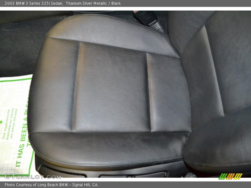 Titanium Silver Metallic / Black 2003 BMW 3 Series 325i Sedan