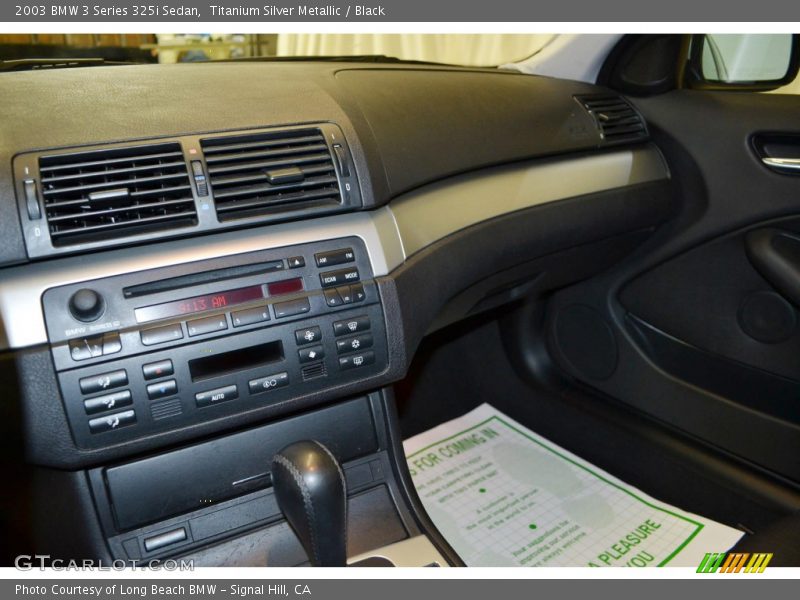 Titanium Silver Metallic / Black 2003 BMW 3 Series 325i Sedan