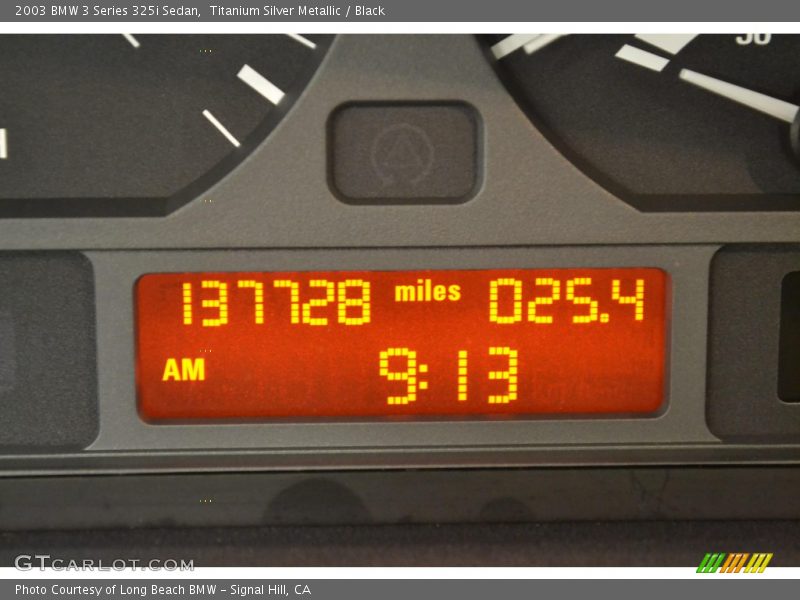 Titanium Silver Metallic / Black 2003 BMW 3 Series 325i Sedan