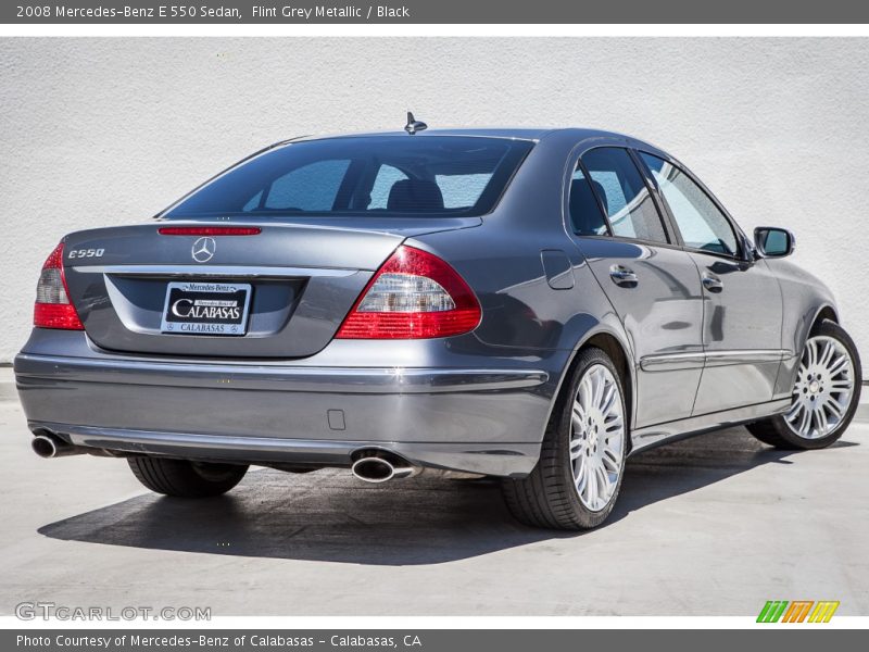 Flint Grey Metallic / Black 2008 Mercedes-Benz E 550 Sedan