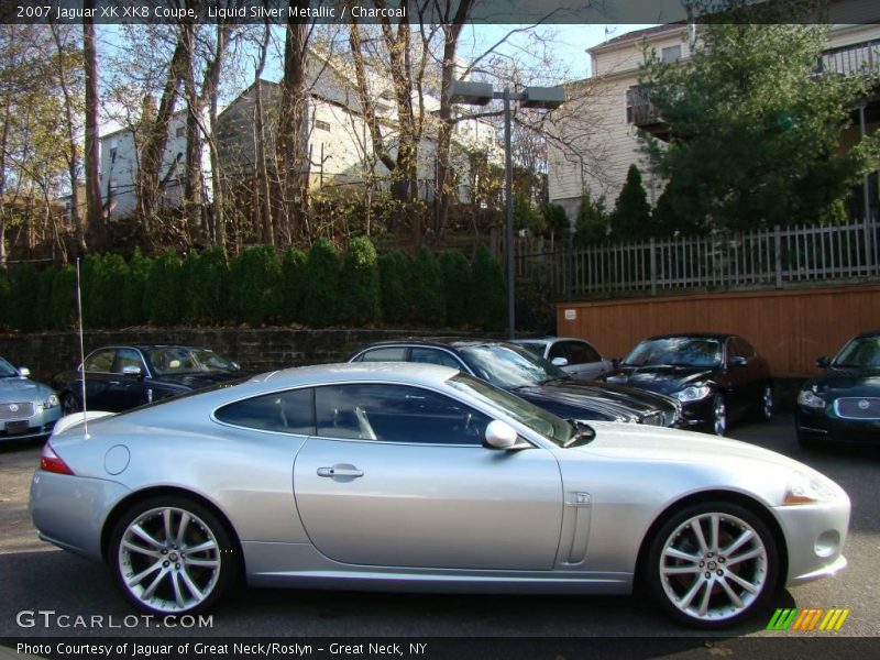 Liquid Silver Metallic / Charcoal 2007 Jaguar XK XK8 Coupe