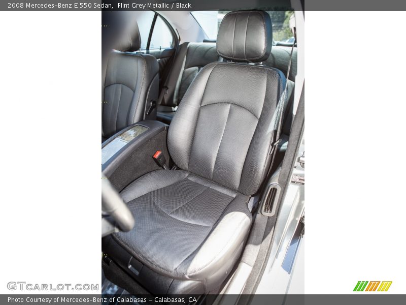 Flint Grey Metallic / Black 2008 Mercedes-Benz E 550 Sedan