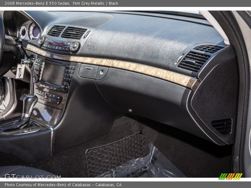 Flint Grey Metallic / Black 2008 Mercedes-Benz E 550 Sedan