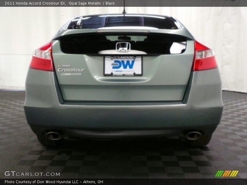 Opal Sage Metallic / Black 2011 Honda Accord Crosstour EX