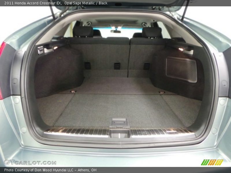Opal Sage Metallic / Black 2011 Honda Accord Crosstour EX