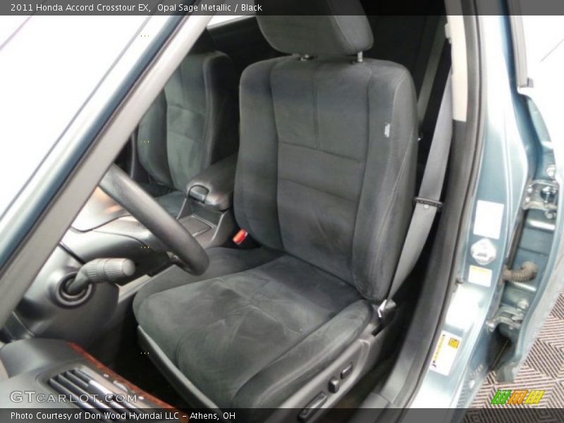 Opal Sage Metallic / Black 2011 Honda Accord Crosstour EX