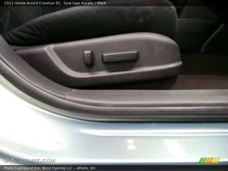 Opal Sage Metallic / Black 2011 Honda Accord Crosstour EX