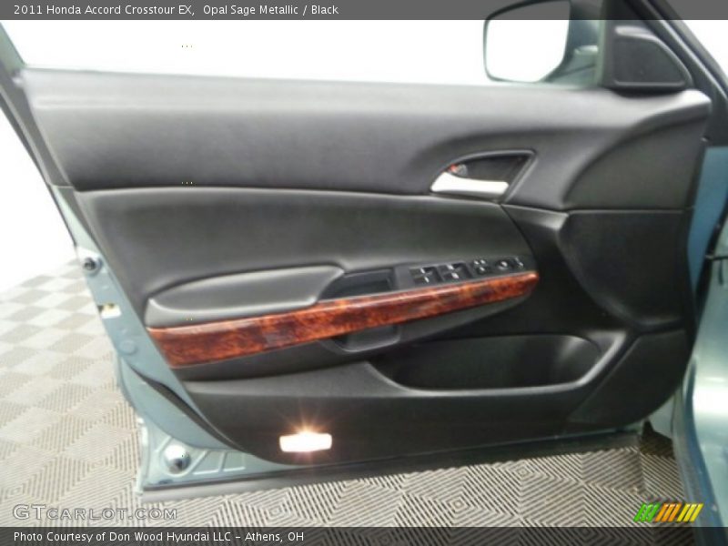 Opal Sage Metallic / Black 2011 Honda Accord Crosstour EX