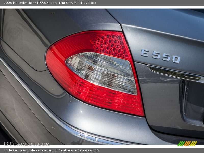 Flint Grey Metallic / Black 2008 Mercedes-Benz E 550 Sedan