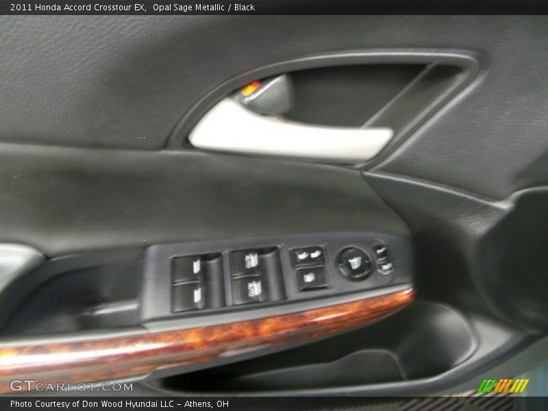 Opal Sage Metallic / Black 2011 Honda Accord Crosstour EX