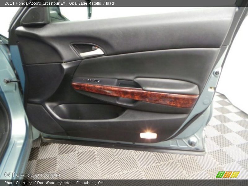 Opal Sage Metallic / Black 2011 Honda Accord Crosstour EX