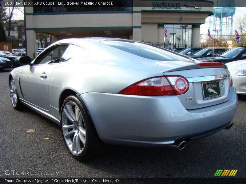 Liquid Silver Metallic / Charcoal 2007 Jaguar XK XK8 Coupe