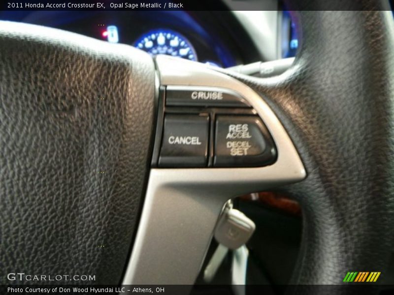 Opal Sage Metallic / Black 2011 Honda Accord Crosstour EX
