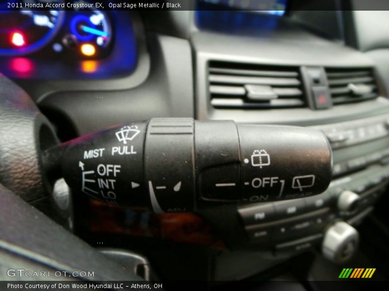 Opal Sage Metallic / Black 2011 Honda Accord Crosstour EX