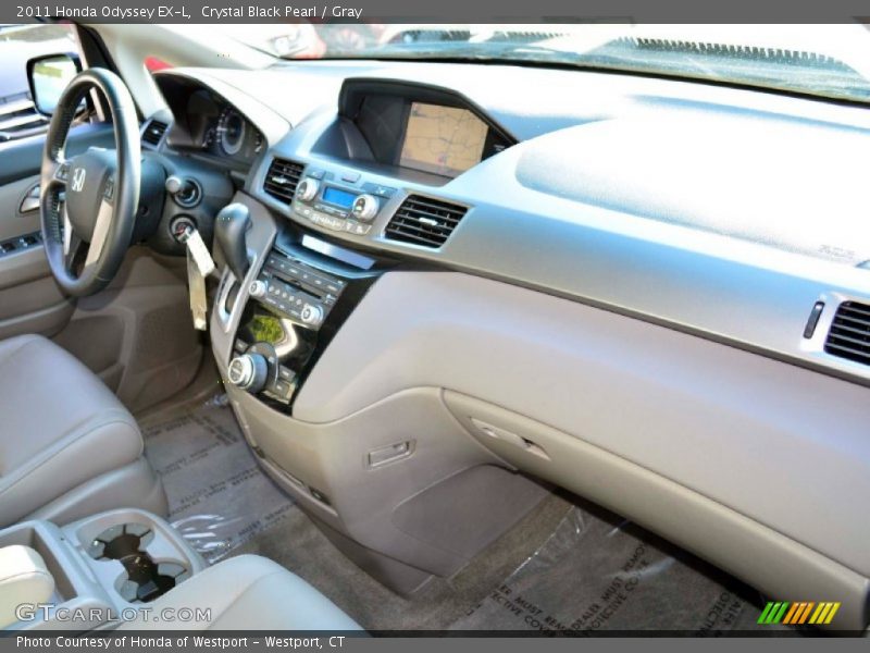 Crystal Black Pearl / Gray 2011 Honda Odyssey EX-L