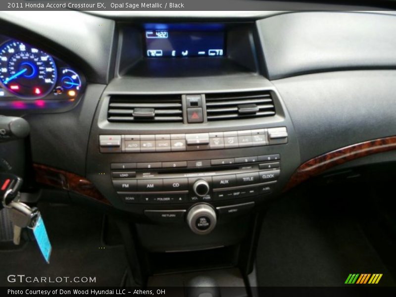 Opal Sage Metallic / Black 2011 Honda Accord Crosstour EX