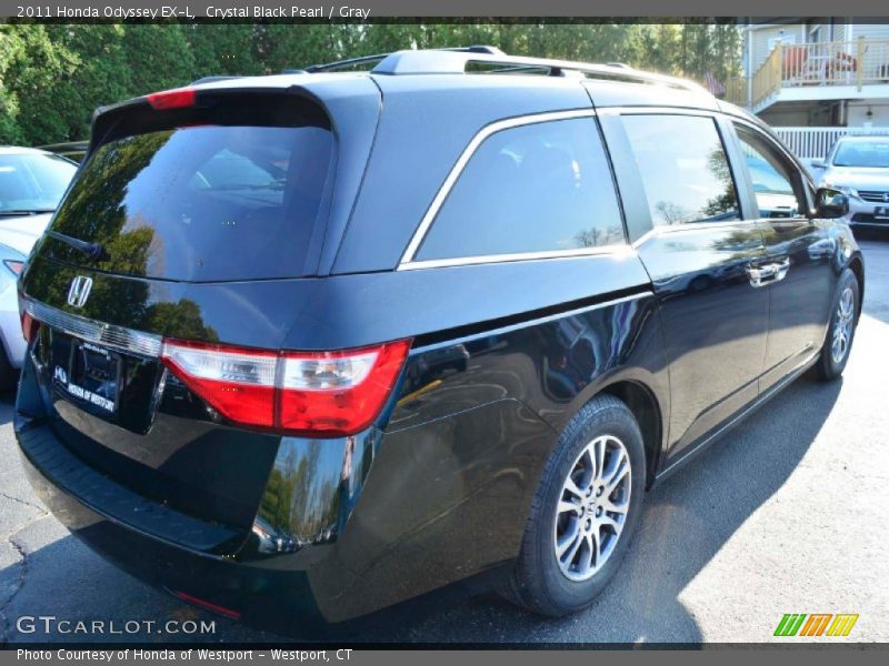 Crystal Black Pearl / Gray 2011 Honda Odyssey EX-L