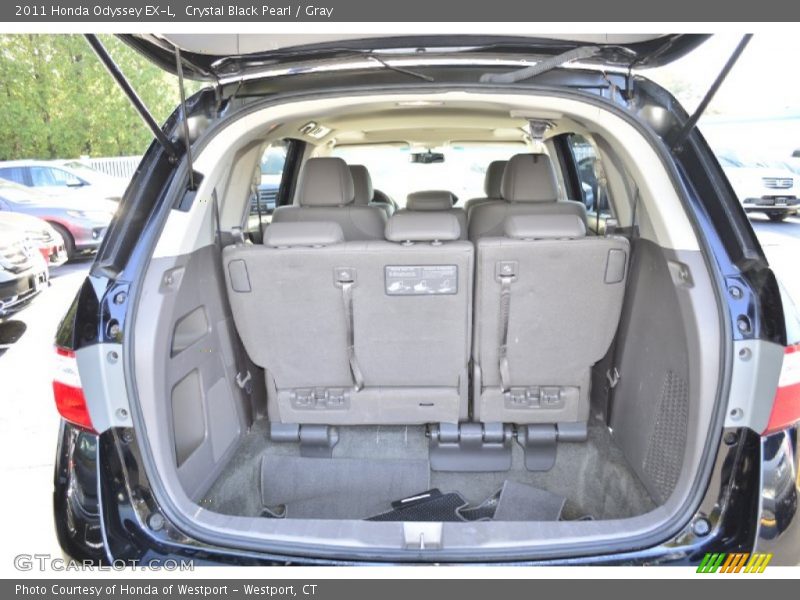 Crystal Black Pearl / Gray 2011 Honda Odyssey EX-L