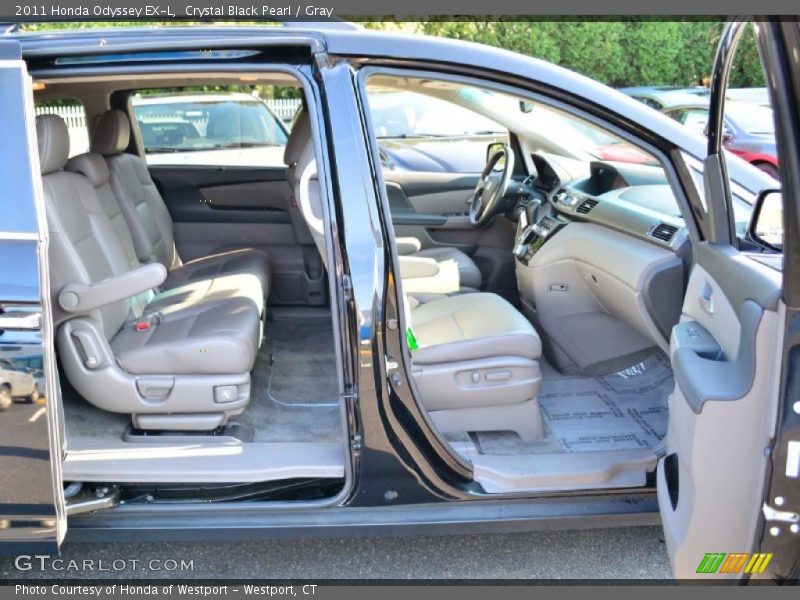 Crystal Black Pearl / Gray 2011 Honda Odyssey EX-L