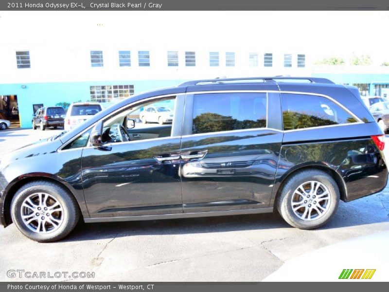 Crystal Black Pearl / Gray 2011 Honda Odyssey EX-L