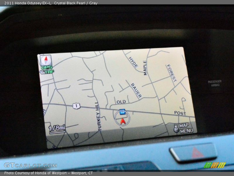 Crystal Black Pearl / Gray 2011 Honda Odyssey EX-L