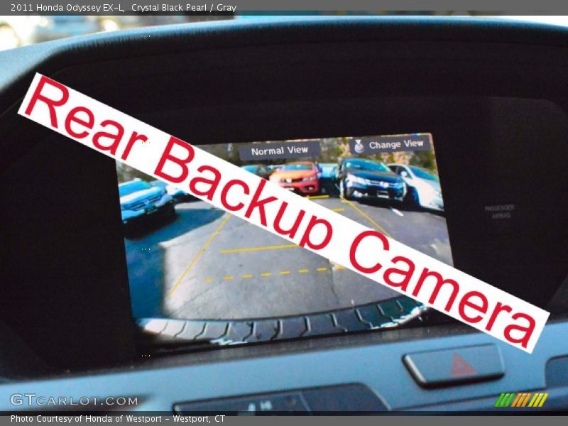 Crystal Black Pearl / Gray 2011 Honda Odyssey EX-L