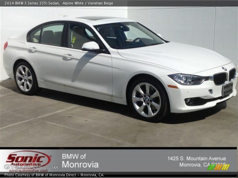Alpine White / Venetian Beige 2014 BMW 3 Series 335i Sedan