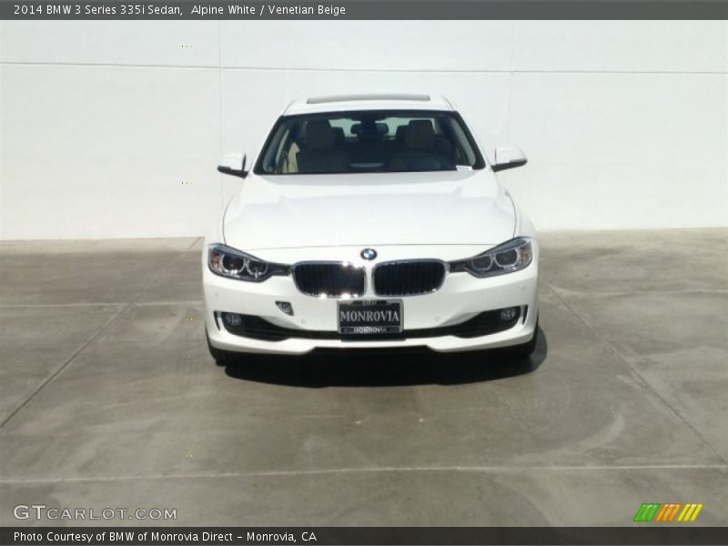 Alpine White / Venetian Beige 2014 BMW 3 Series 335i Sedan