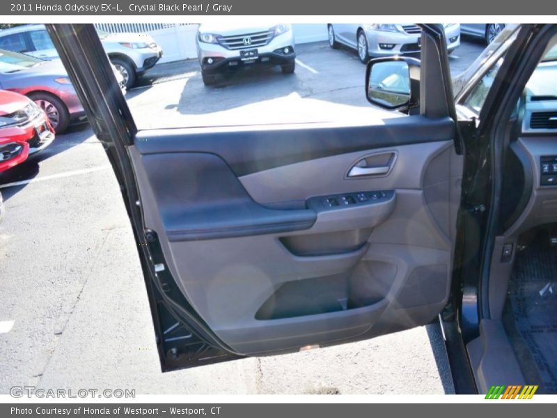 Crystal Black Pearl / Gray 2011 Honda Odyssey EX-L