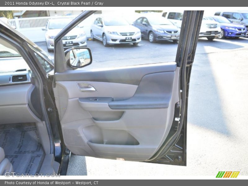 Crystal Black Pearl / Gray 2011 Honda Odyssey EX-L