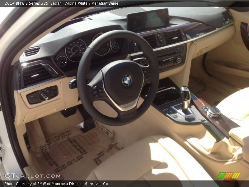 Alpine White / Venetian Beige 2014 BMW 3 Series 335i Sedan