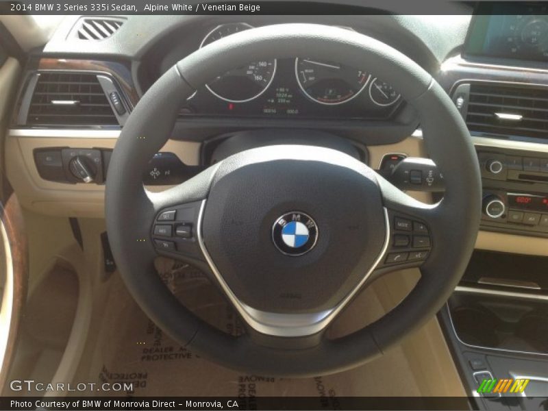 Alpine White / Venetian Beige 2014 BMW 3 Series 335i Sedan