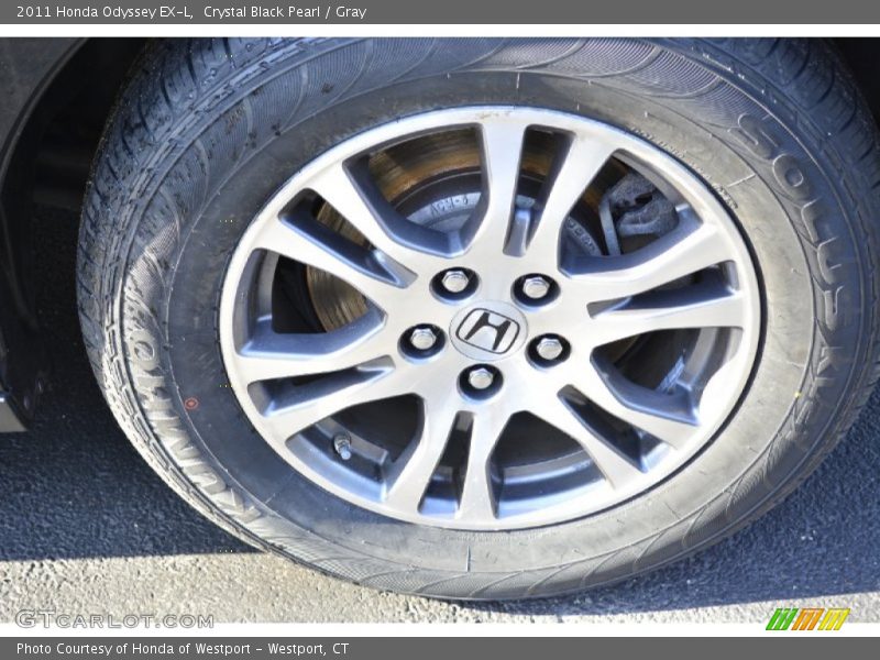 Crystal Black Pearl / Gray 2011 Honda Odyssey EX-L