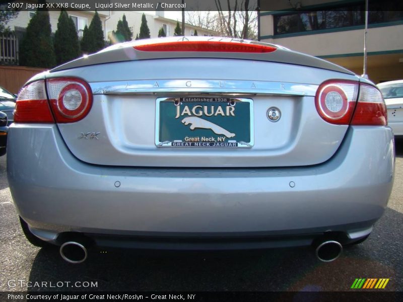 Liquid Silver Metallic / Charcoal 2007 Jaguar XK XK8 Coupe