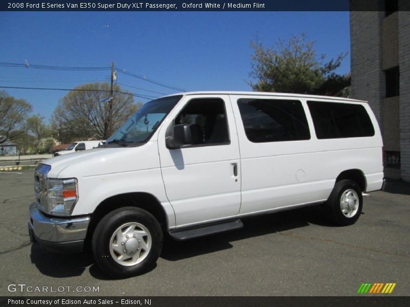 Oxford White / Medium Flint 2008 Ford E Series Van E350 Super Duty XLT Passenger