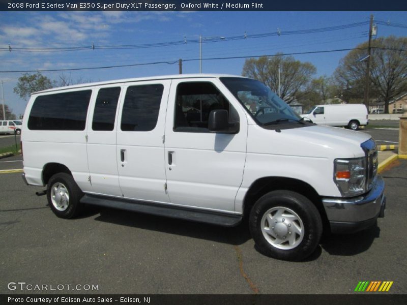 Oxford White / Medium Flint 2008 Ford E Series Van E350 Super Duty XLT Passenger