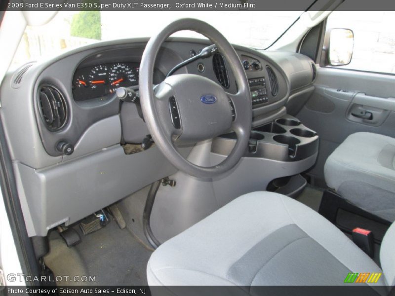 Oxford White / Medium Flint 2008 Ford E Series Van E350 Super Duty XLT Passenger
