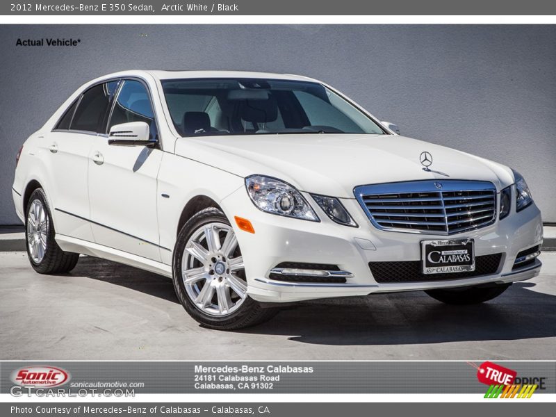 Arctic White / Black 2012 Mercedes-Benz E 350 Sedan