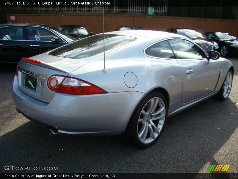 Liquid Silver Metallic / Charcoal 2007 Jaguar XK XK8 Coupe