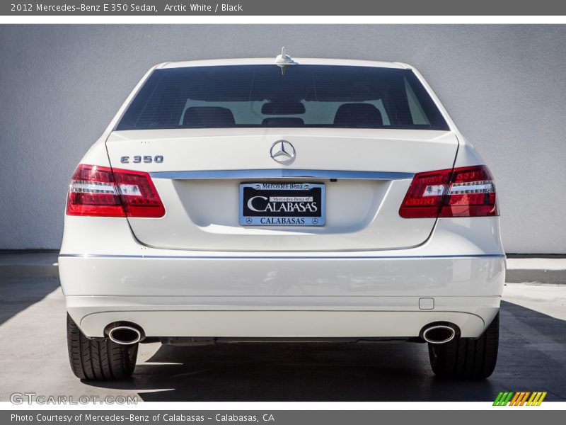 Arctic White / Black 2012 Mercedes-Benz E 350 Sedan