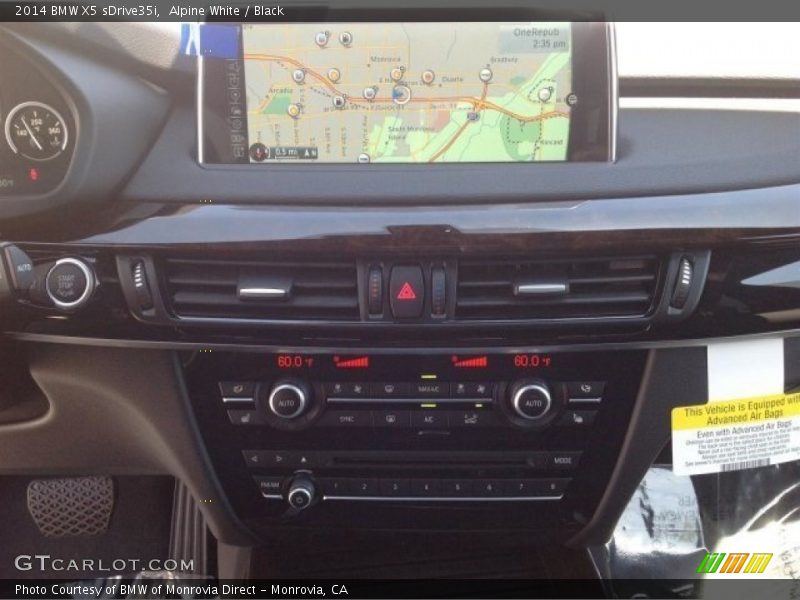 Alpine White / Black 2014 BMW X5 sDrive35i