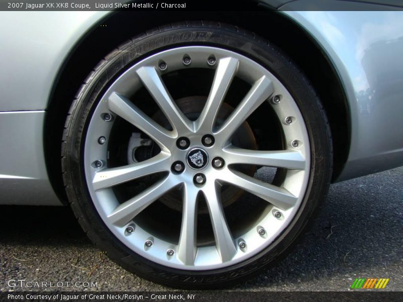 Liquid Silver Metallic / Charcoal 2007 Jaguar XK XK8 Coupe